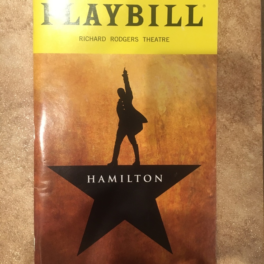 Hamilton Broadway Playbill